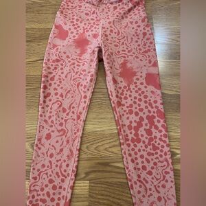 Reebok Kids Coral Patterned Leggings